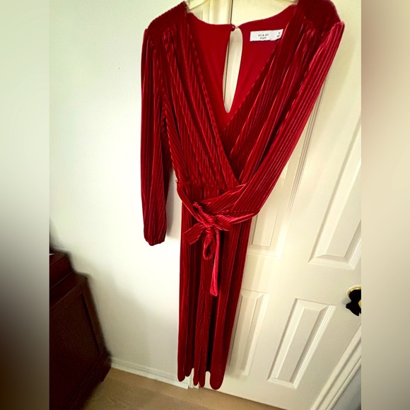 Anthro Velvet Jumpsuit - Picture 2 of 7